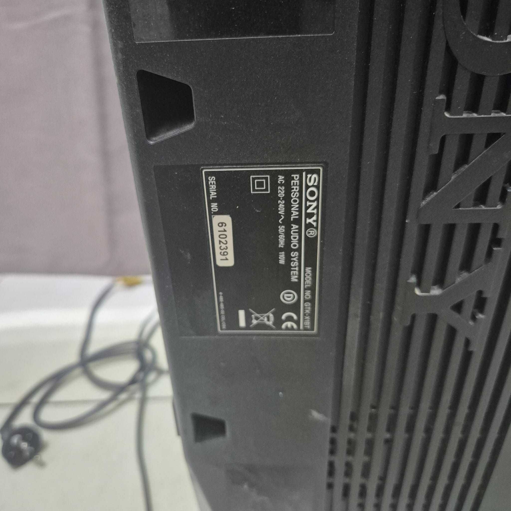 Minisistem Audio Sony GTKX1BT Bluetooth  tuner FM  2 x 250W Zeus 32456