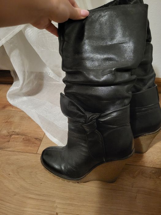 Cizme de piele marime 35