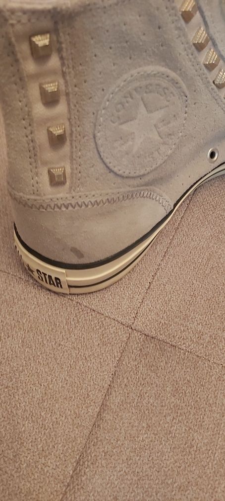 Converse 43 cu tinte piele intoarsa gri noi