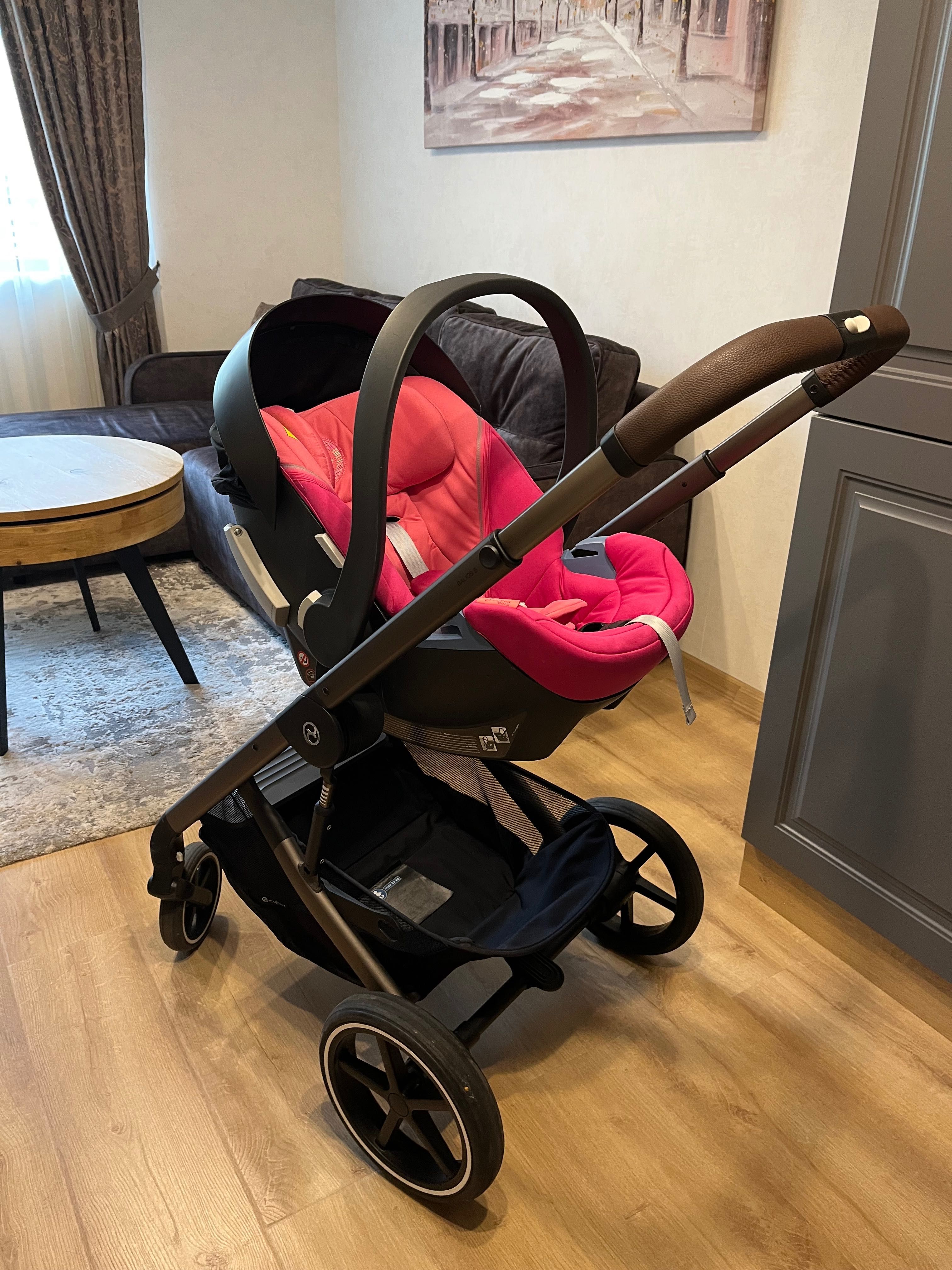 Cybex Balios S Lux бебешка количка 3 в 1 + адаптери за столче за кола
