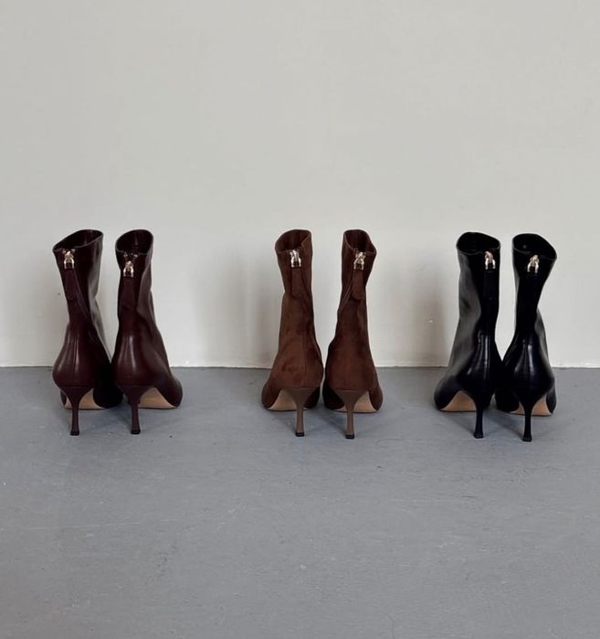 Ботильоны в черном цвете