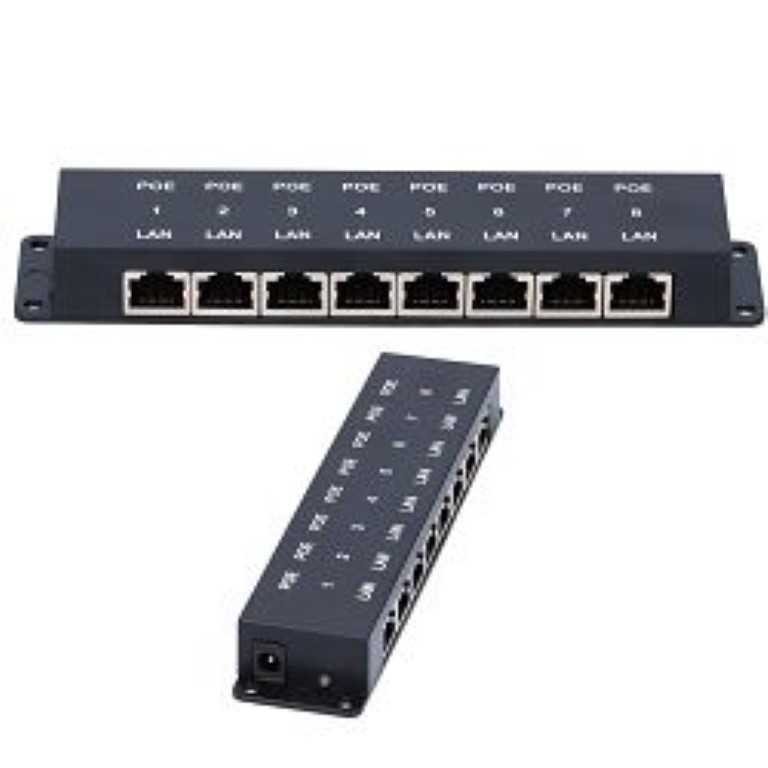 Injector POE 100MB RJ45 8 porturi