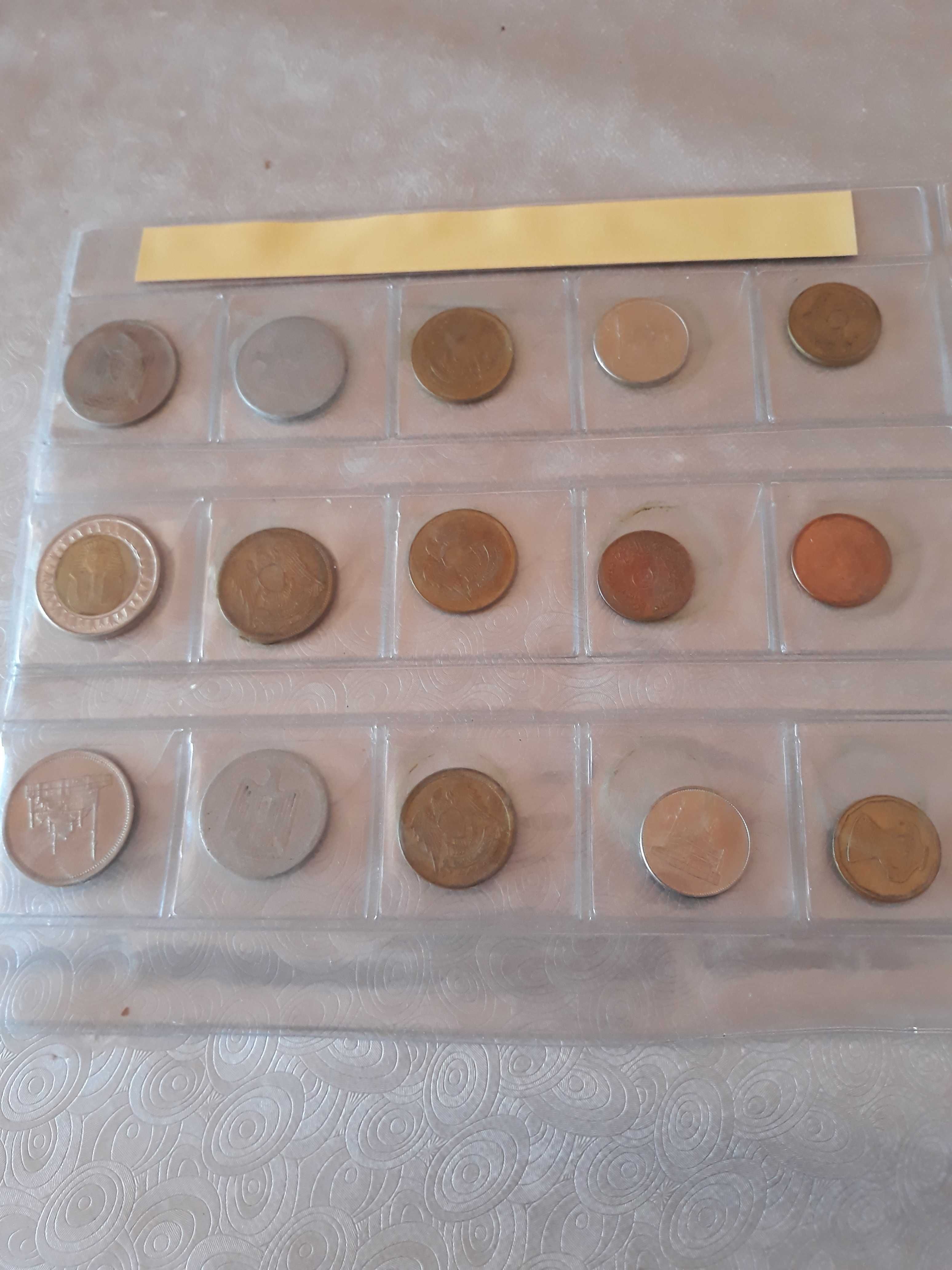 Set monede Egipt,15 piese.