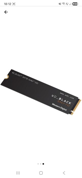 2TB WD BLACK SN770 Gen.4 NVMe M.2.