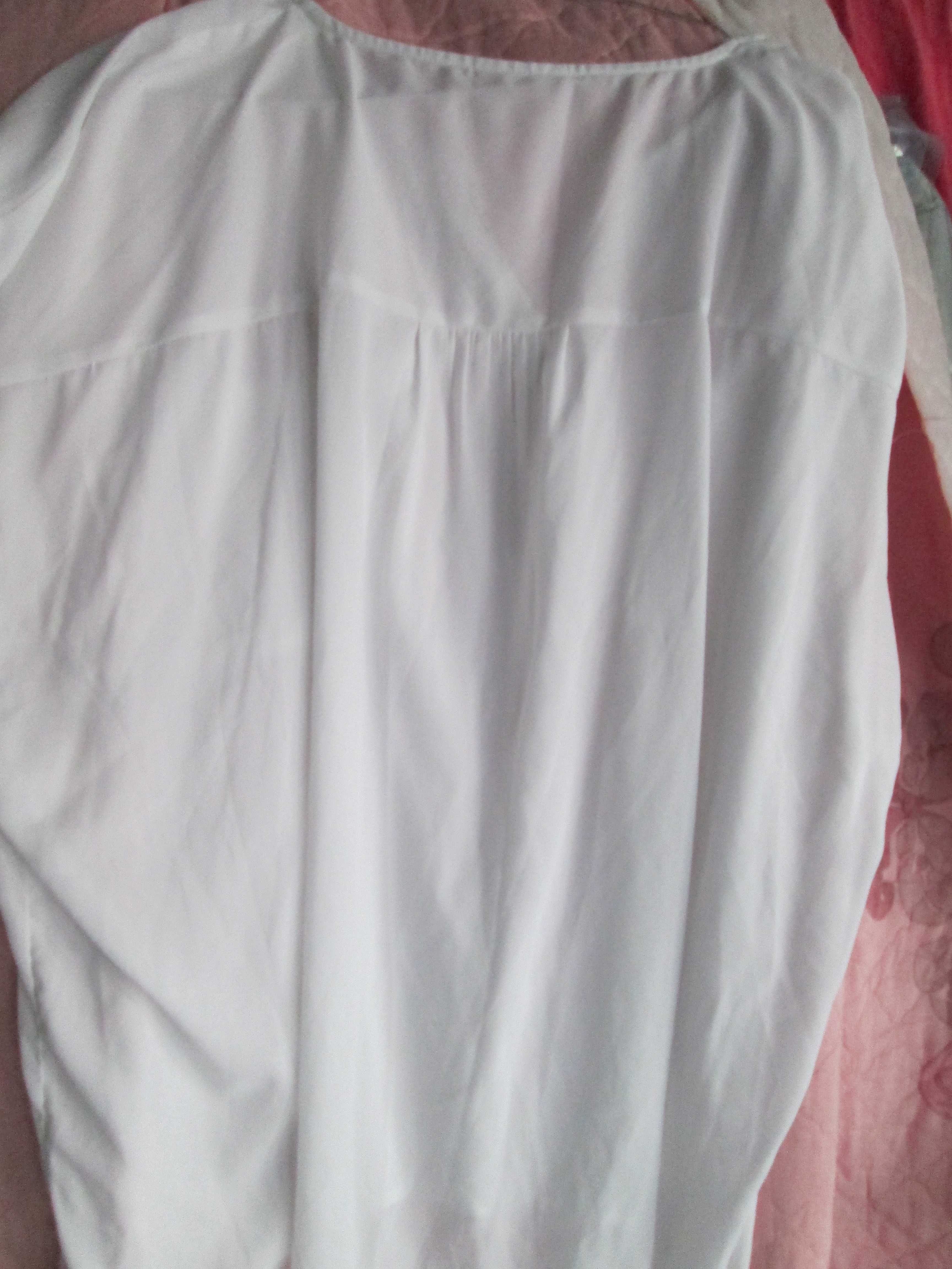 bluza alba simpla dame vara XXXL