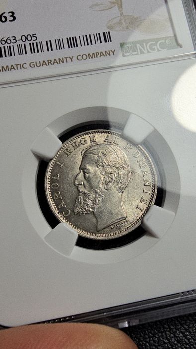 Moneda 1 leu 1900 MS63