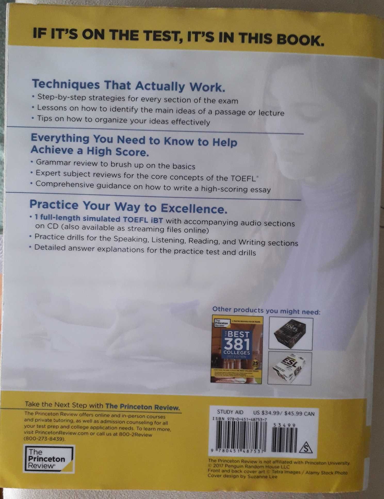 The Princeton Review Cracking the TOEFL iBT 2017+CD