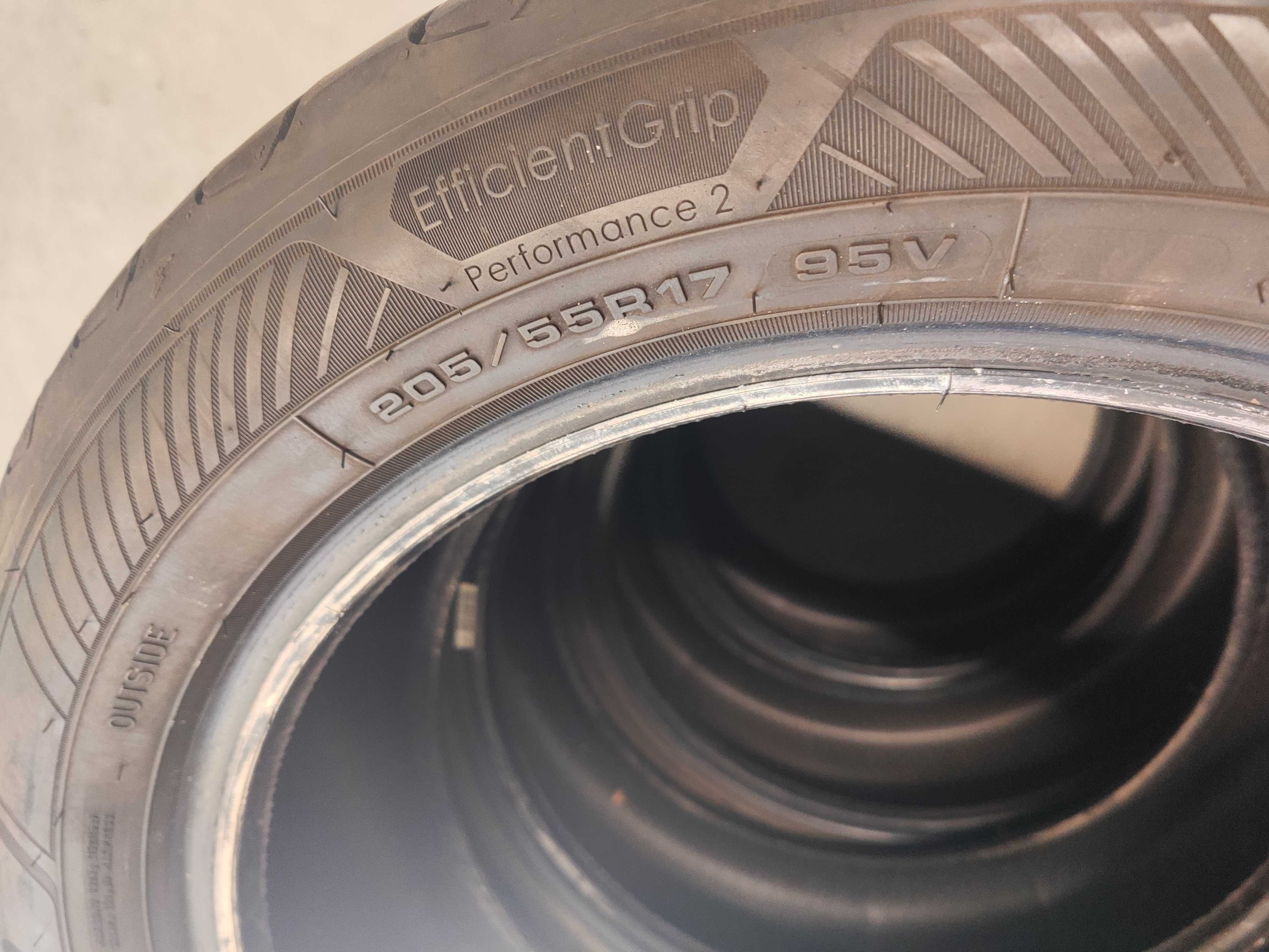 2бр.летни гуми 205/55/17 Goodyear