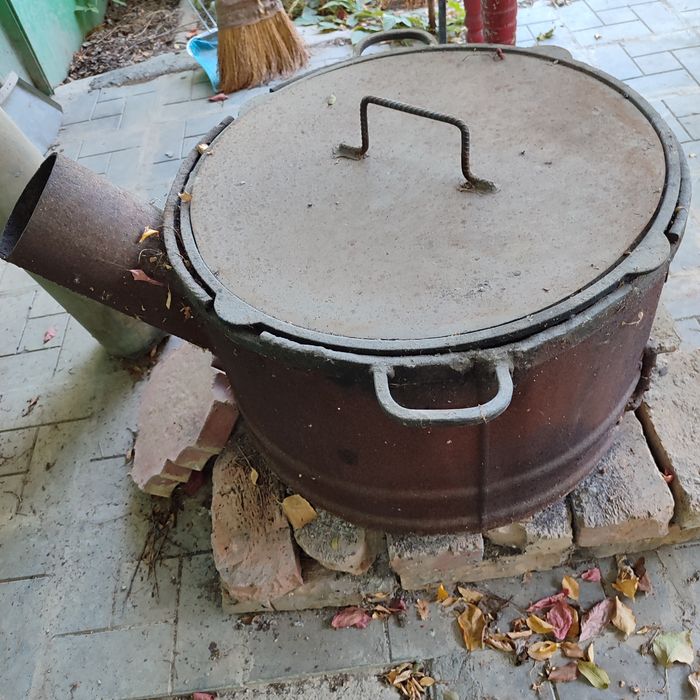 Казан, крышка, ошак, подказанник, комплект