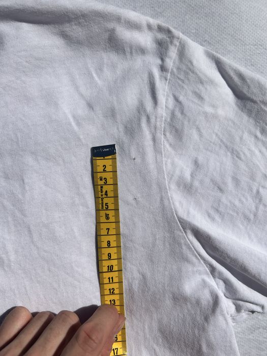 Crop top dama Tommy Jeans tricou cu broderie Hilfiger alb marimea S