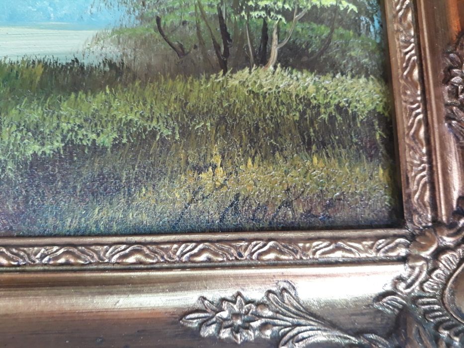 Tablou pictura ulei pe carton