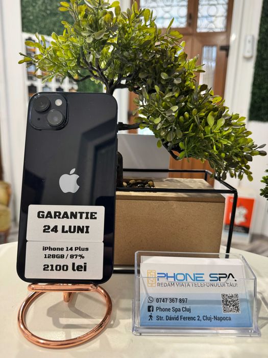 iPhone 14 Plus 128Gb 87% - Din magazin,cu garantie!