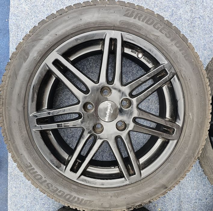 JanteAliaj16''5x112-Vw,Skoda,Seat,Audi,Mercedes+Cauciucuri205-55-16M+S