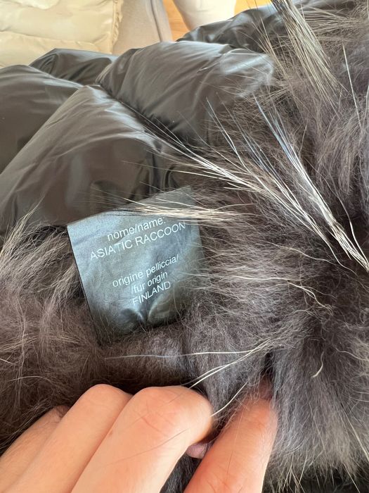 Черно пухено яке с гъши пух L’arcangelo