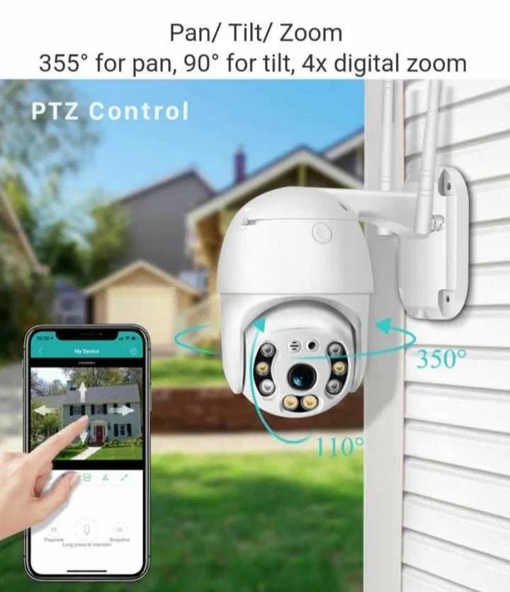 КАМЕРА БЕЗЖИЧНА ВЪРТЯЩА Wifi IP 66 камера за видеонаблюдение