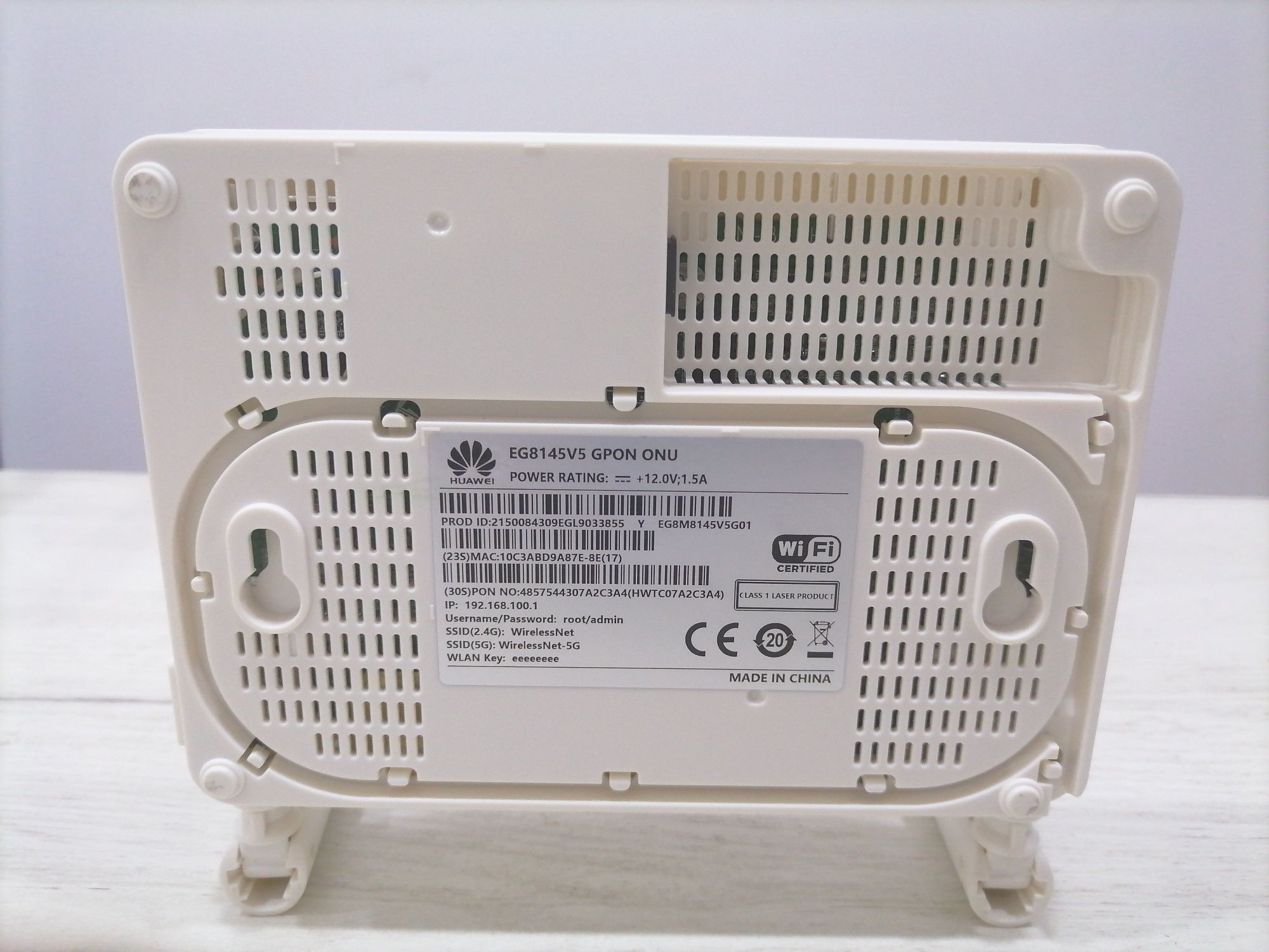 Huawei WIFI 5 EG8145V5 Uzonlinega  tushadi
