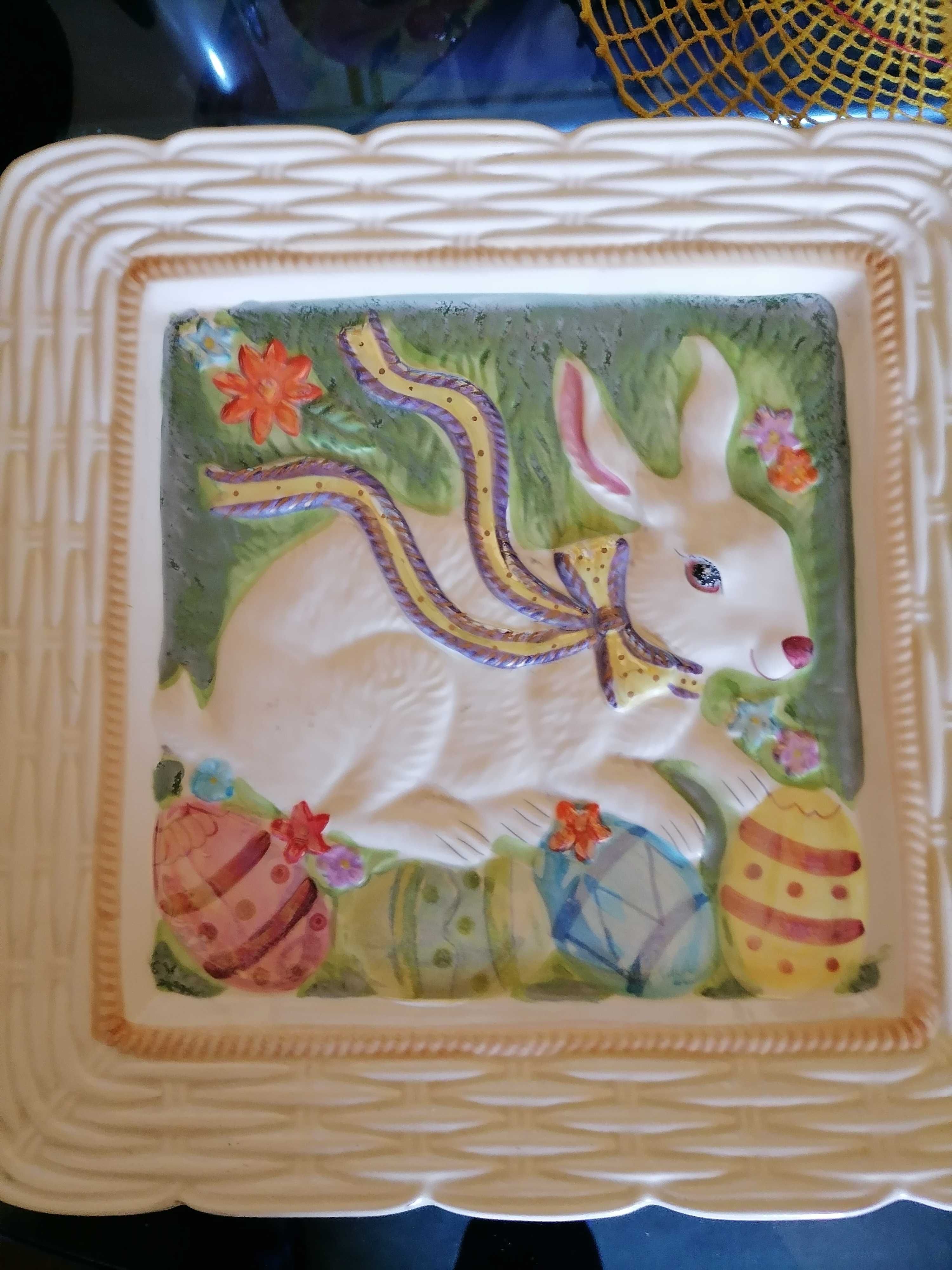 Великденски заек порцеланова чиния