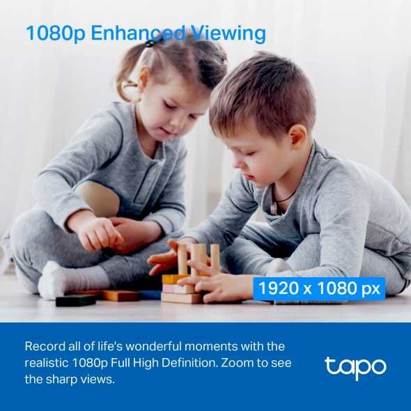 Умная поворотно-наклонная Wifi камера TC70+ 128GB Bonus