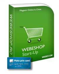 Creare Magazin Online + Plata cu Cardul - Webeshop Start-Up 390E