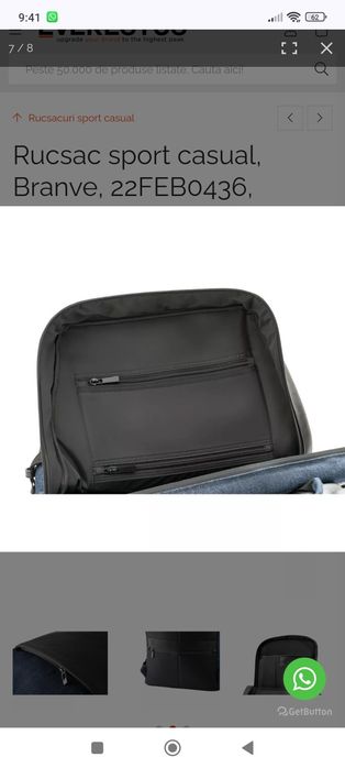Rucsac BRANVE, Piele ecologica