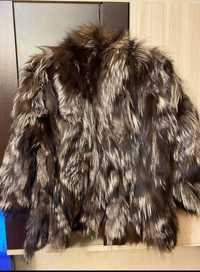 Дамско палто естествен косъм полярна лисица