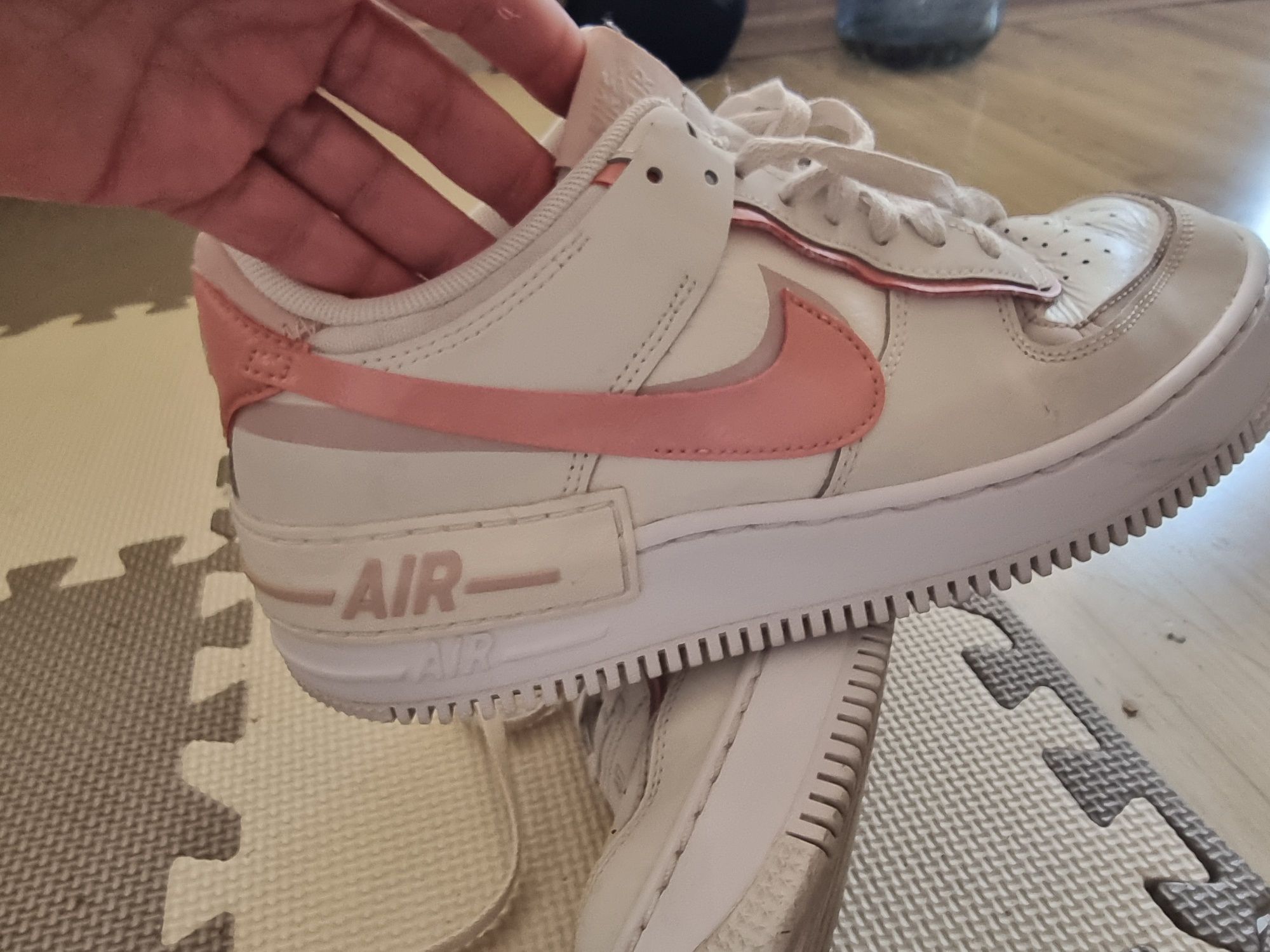 Nike Air Force Shadow White Phantom pink номер 40.5