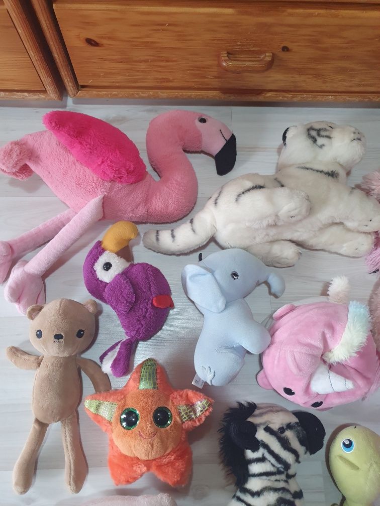 Lot jucării de pluș fetițe, unicorn,hello kitty, jucarie cu luminite