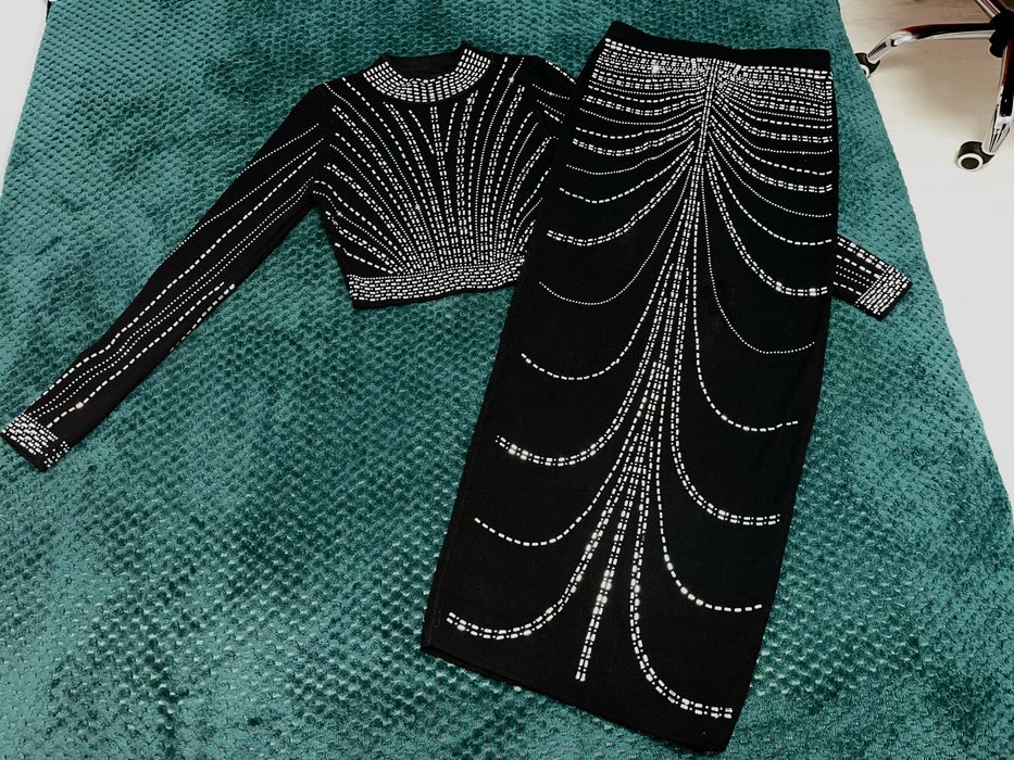 Дамски комплект с камъчета