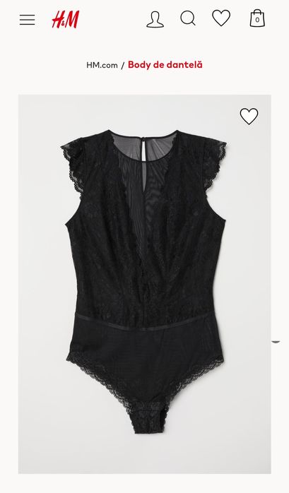 Vand body de dantela nou H&M