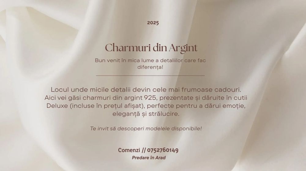 Charmuri din Argint de vânzare