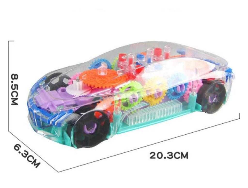 Masina de Jucarie pentru Copii, Model Transparent cu Lumini si Muzica