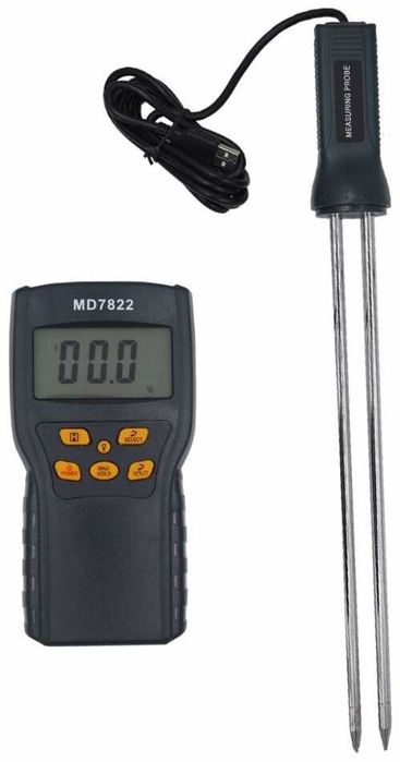 Влагомер-термометр MD7822 для зерна и отрубей
