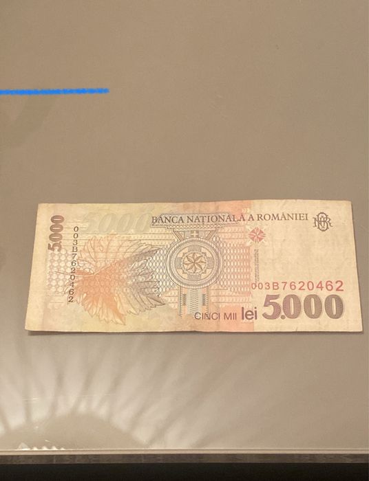 Bancnota Lucian Blaga 5.000 Lei Cod 003B