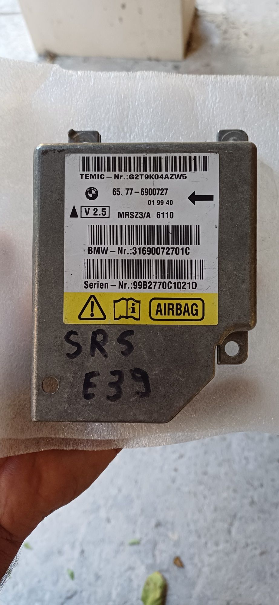 Централа, модул Airbag Bmw E39 65.77 - 6900727