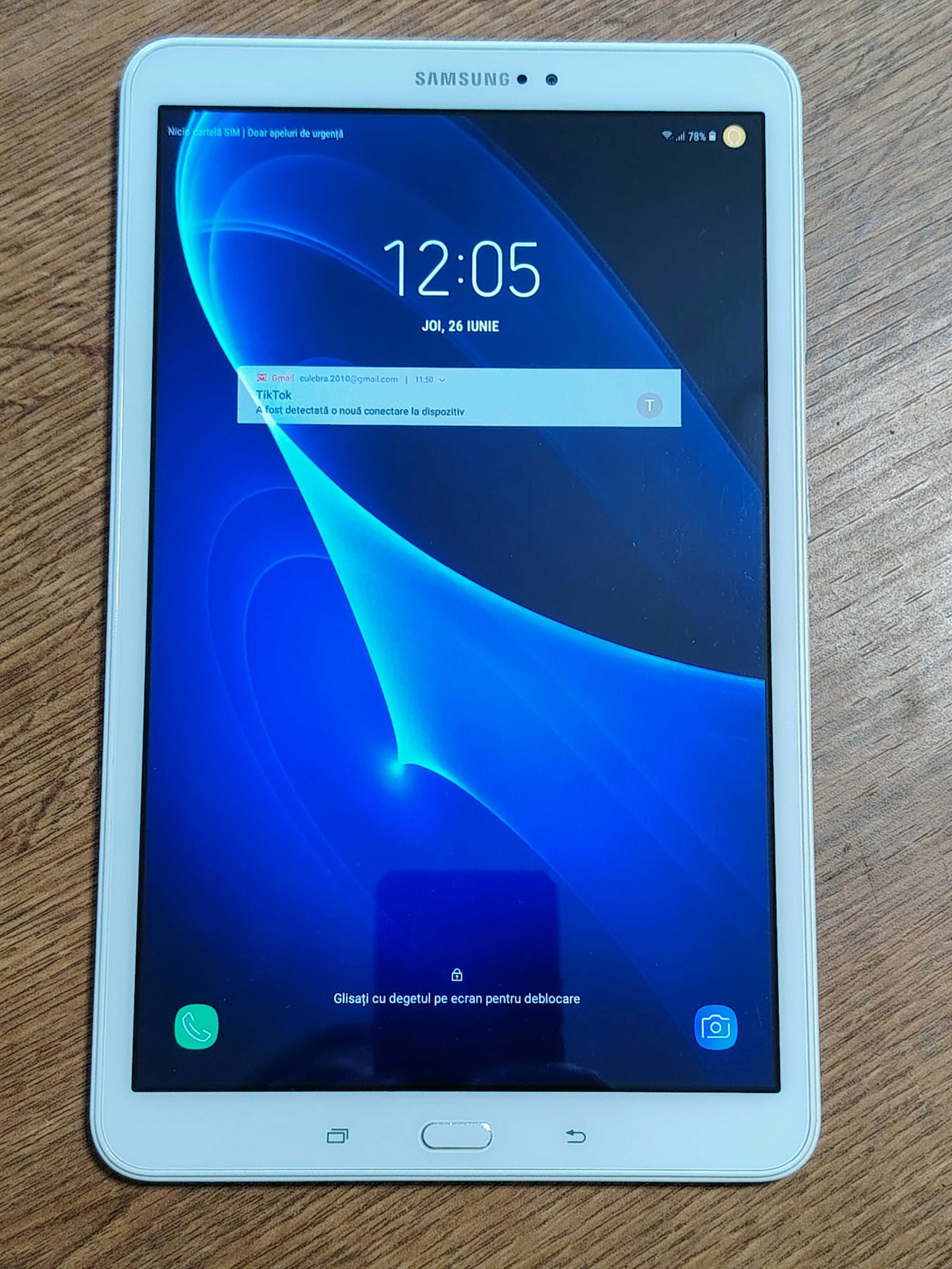 Tableta de10 inch,Samsung Galaxy T-585,3G, cu sloturi SIM si SD-card