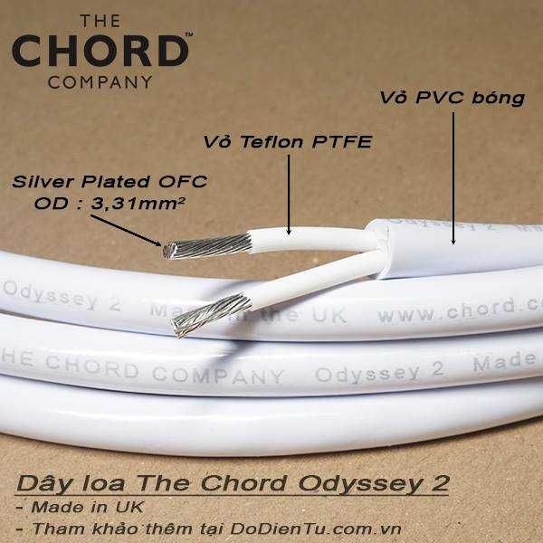 Кабели за тонколони - говорители Chord Odyssey -563 см. - 2 х 280см.