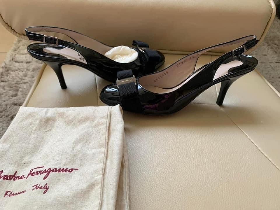 Pantofi Salvatore Ferragamo, noi, originali, 36