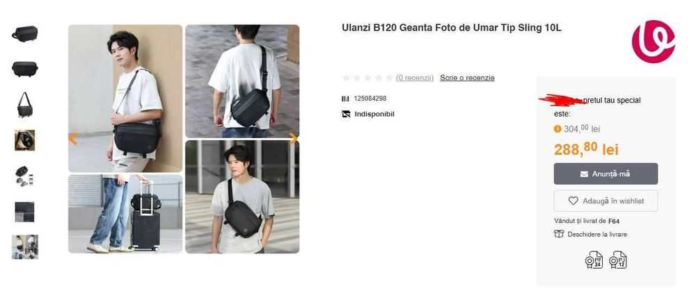 Geanta foto Ulanzi NOUA