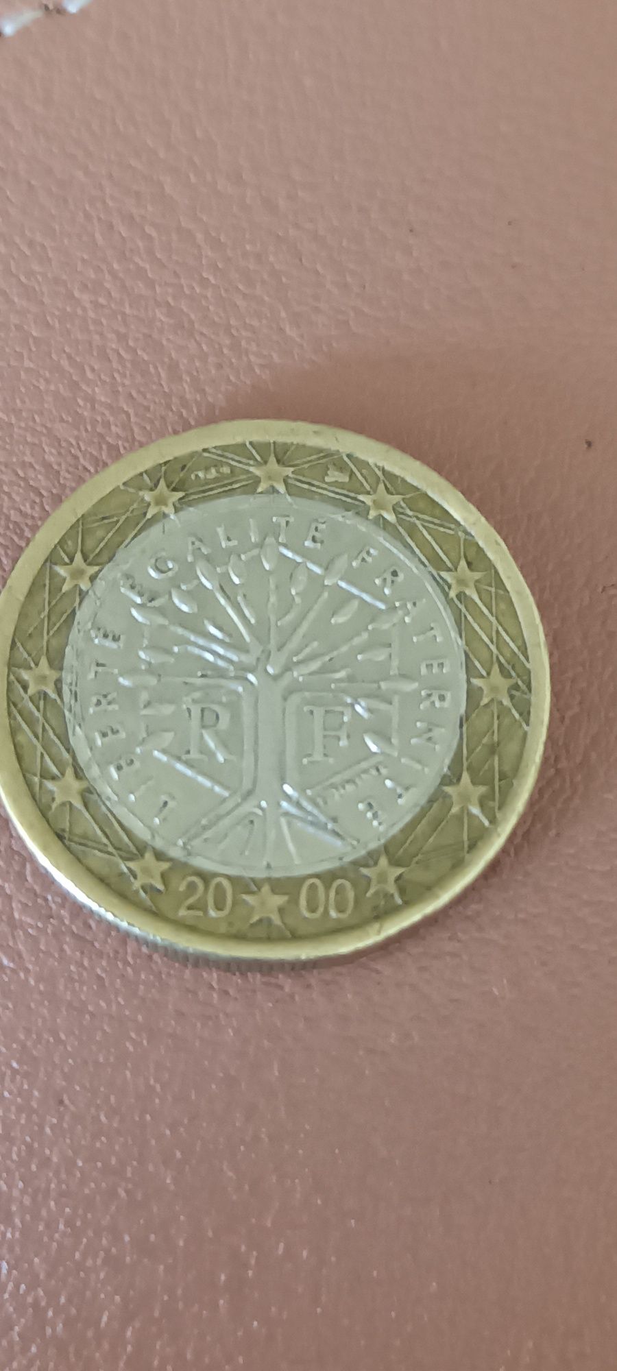 Монета 1 евро Франция  2000г