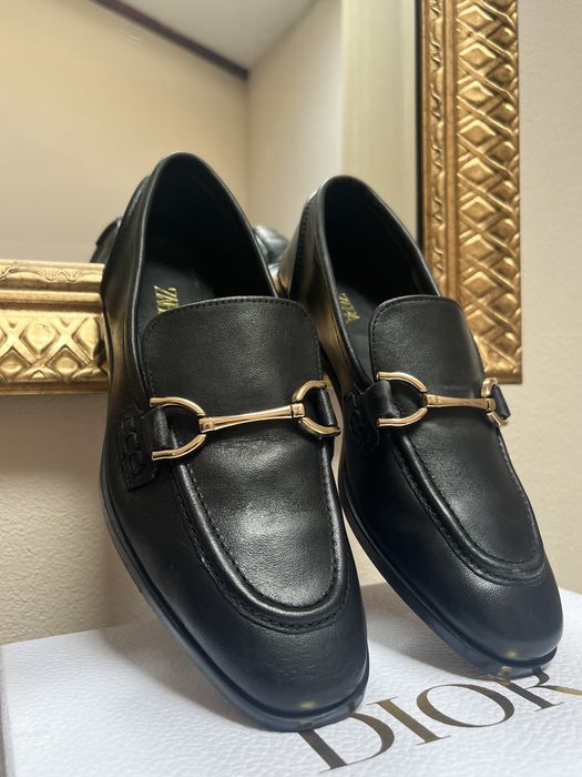 Mocasini (loafers), piele naturală, Zara