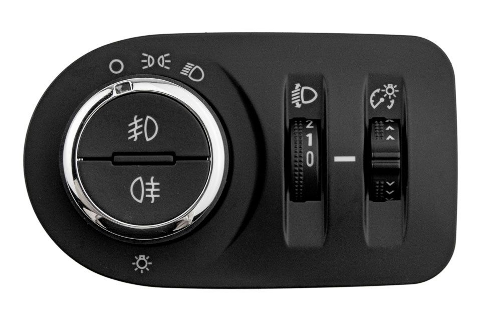 Ключ за светлини фарове, Opel, Corsa D, С Регулиране, Черен