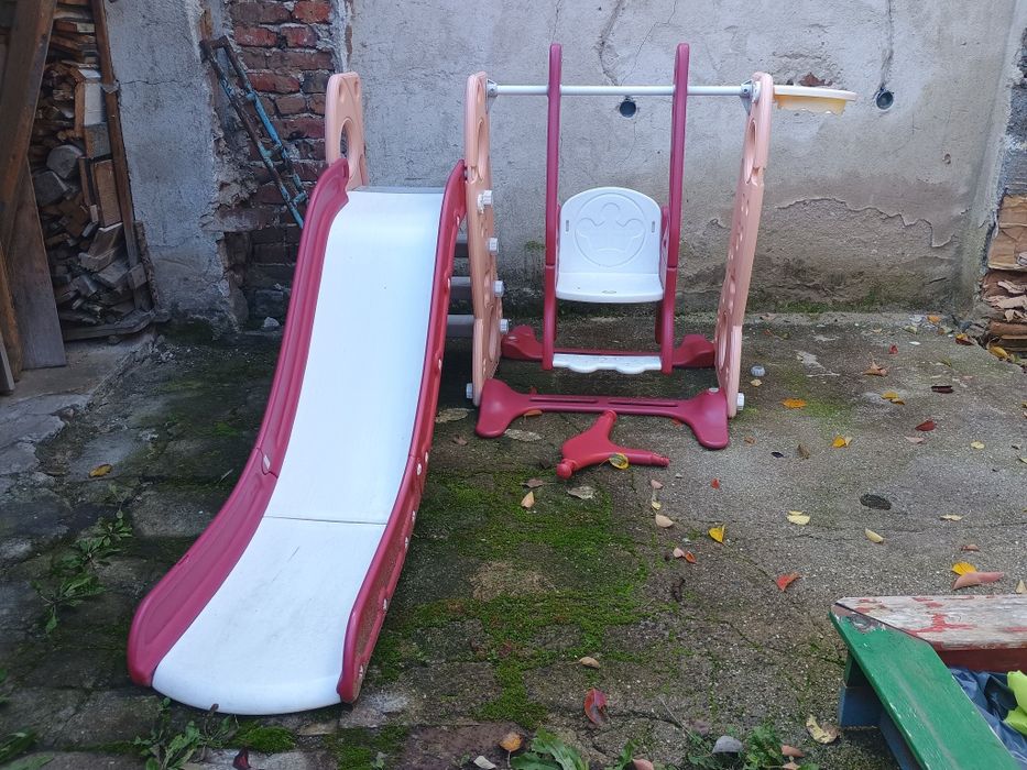 Люлка с пързалка/катерушка