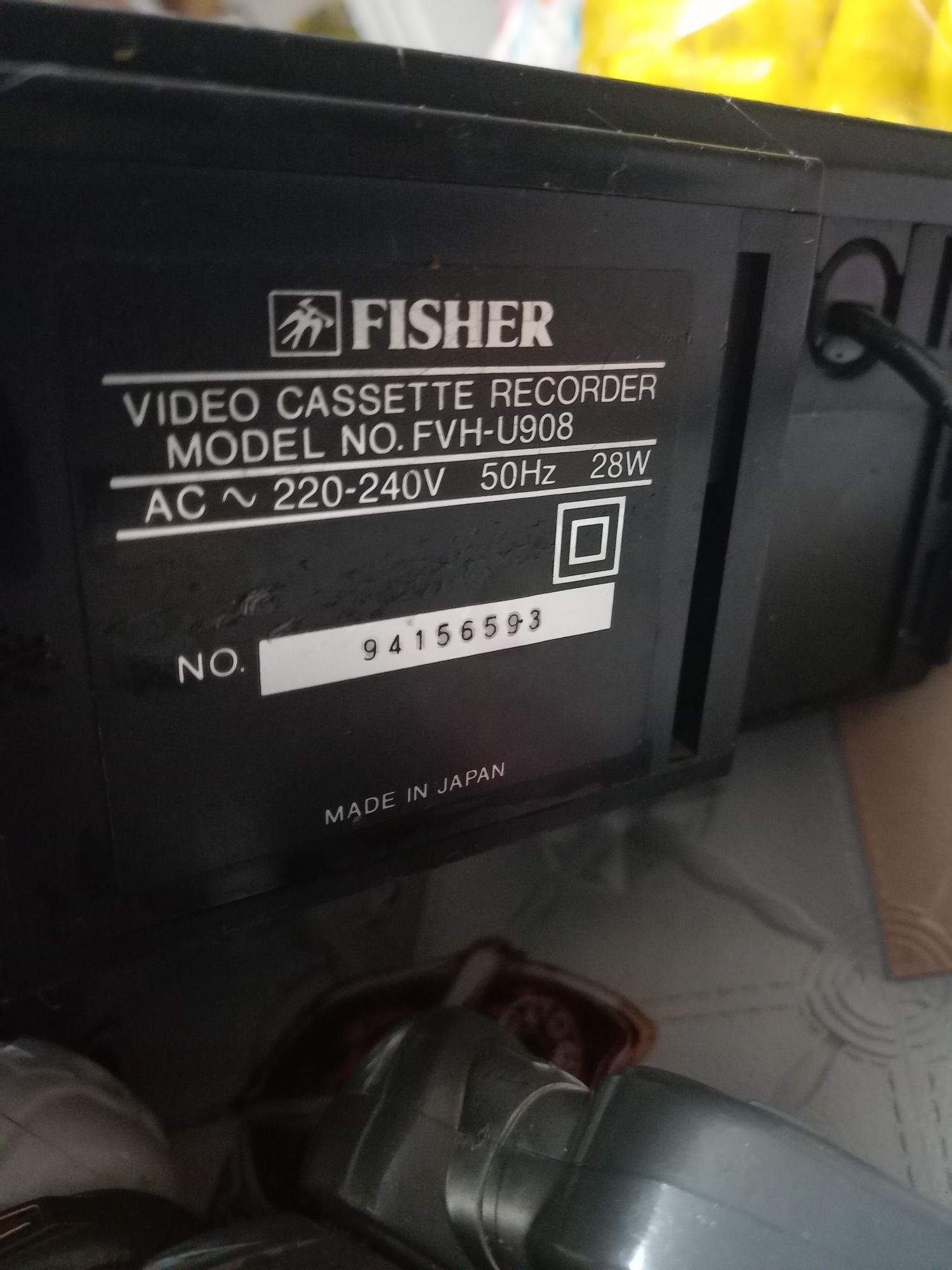 Японский видеомагнитофон FISHER . В коллекцию