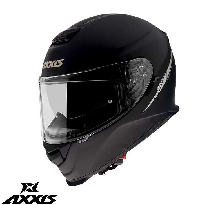 Casca integrala moto Axxis Eagle negru mat (ochelari soare integrati)