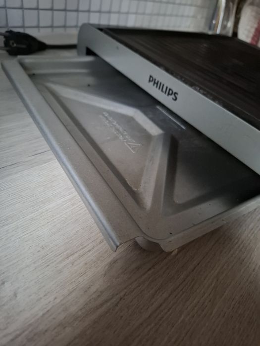 Grill Philips 2000 W, 30 x 30 cm, suprafata neaderenta