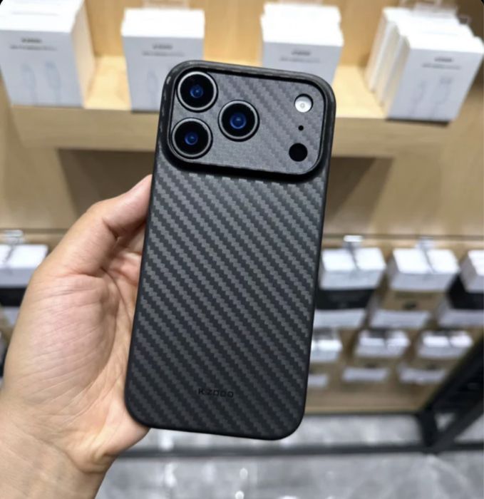 Тънък карбонов кейс Kzdoo за iPhone 17 Pro 17 Pro Max 17 17 Air