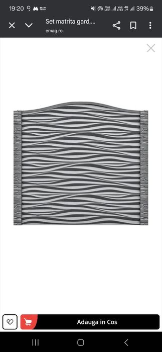 Vând matrițe de gard nefolosite modelul din imagine