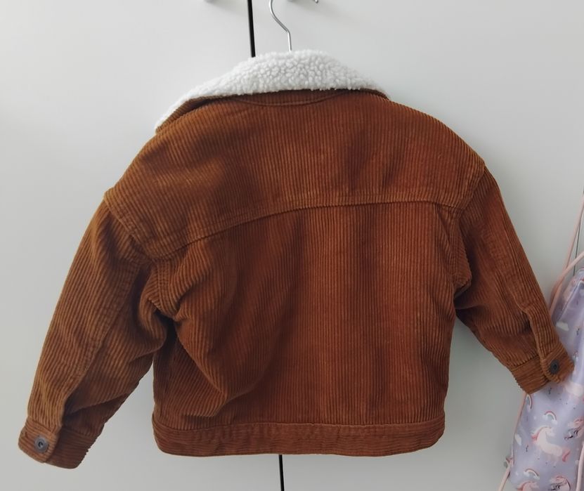 Джинсово яке с каракул за момче 98см