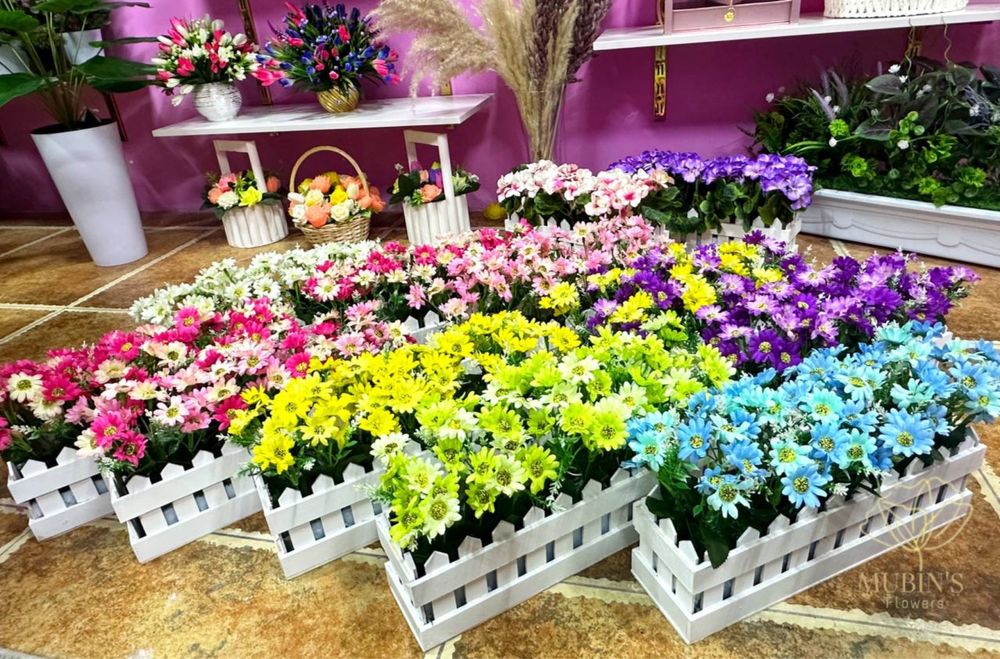 Dekorativniy sun’iy gullar restoran kafelar salon klinikalar uchun