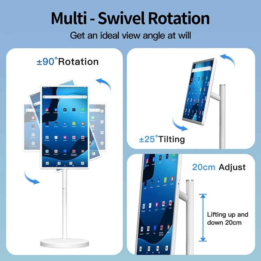 32 инча Портативен SMART TV Android 15, Touchscreen